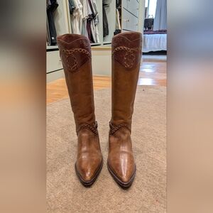 True Vintage Tan Tall Knee Boots